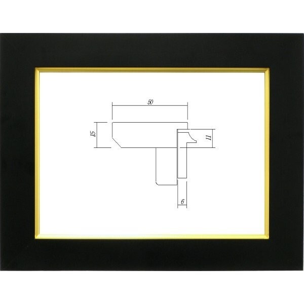 額縁 油絵/油彩額縁 木製フレーム 3450 サイズ F6号 ブラック 黒拍卖