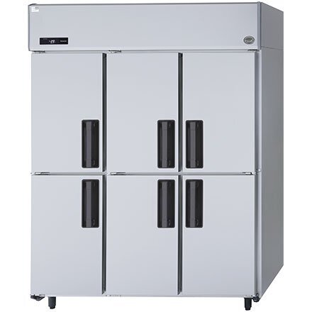 ★新品 冷凍庫 パナソニック SRF-LV1563-6 たて型 業務用冷凍庫 6ドア スリム扉 3相200V 幅1460x650 店舗●送料込拍卖
