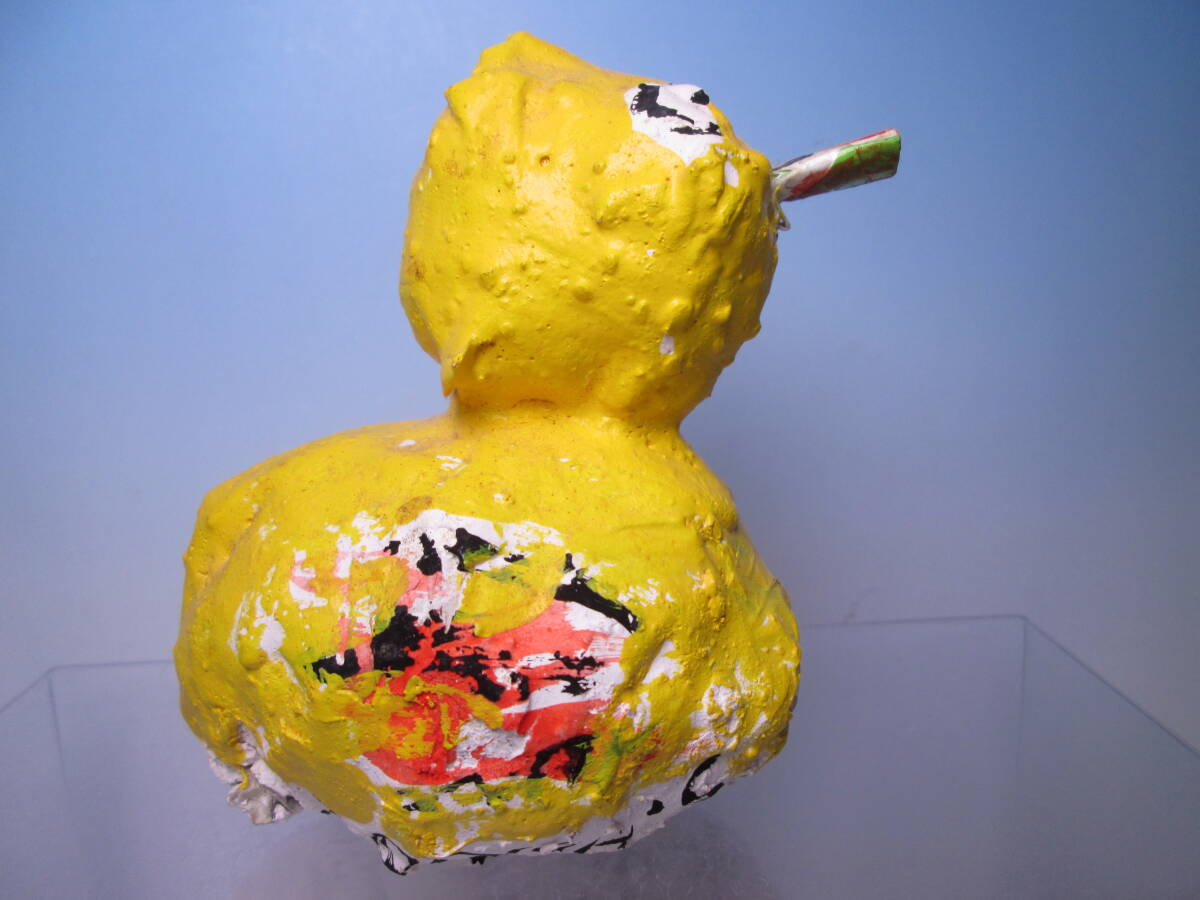 ☆現代美術家 具体 堀尾貞治 2009 大阪フロンティアダックの子 置物 オブジェ 箱無 真作保証 具体美術協会会員 Horio Sadaharu /吉原治良拍卖