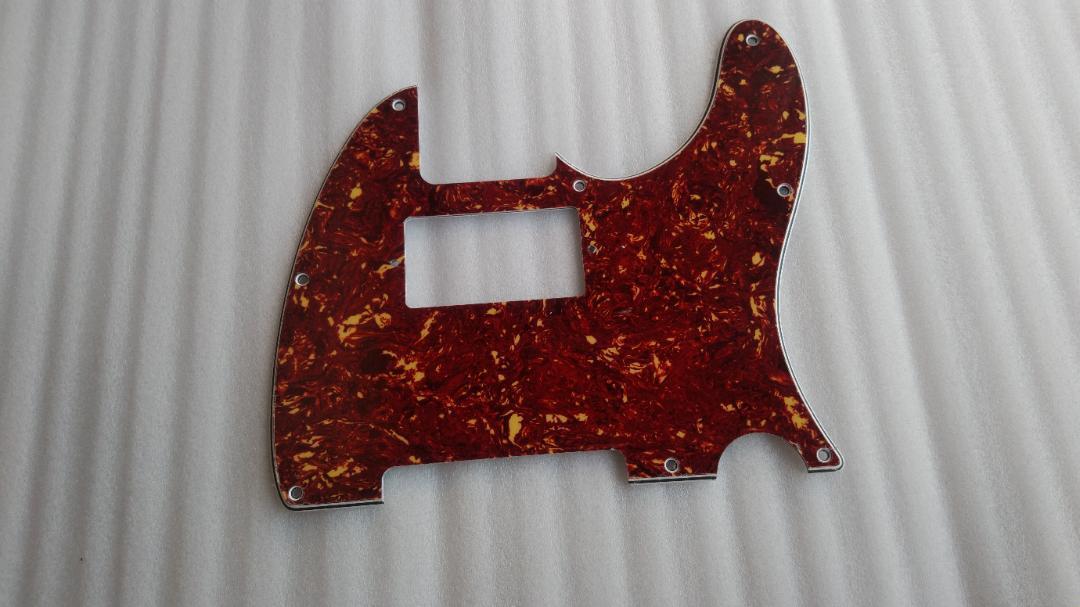 テレキャスター ピックガード ハムバッカー用 3プライ 赤べっ甲 未使用拍卖