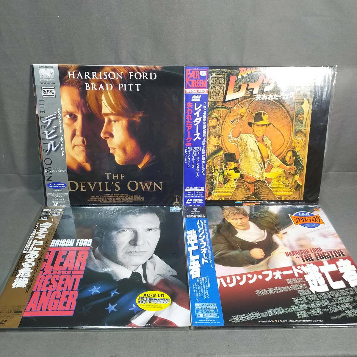 577/23 GJ71405 レイダース 今そこにある危機 逃亡者 THE DEVIL'S OWN レーザーディスク LASER DISC おまとめ 現状品拍卖
