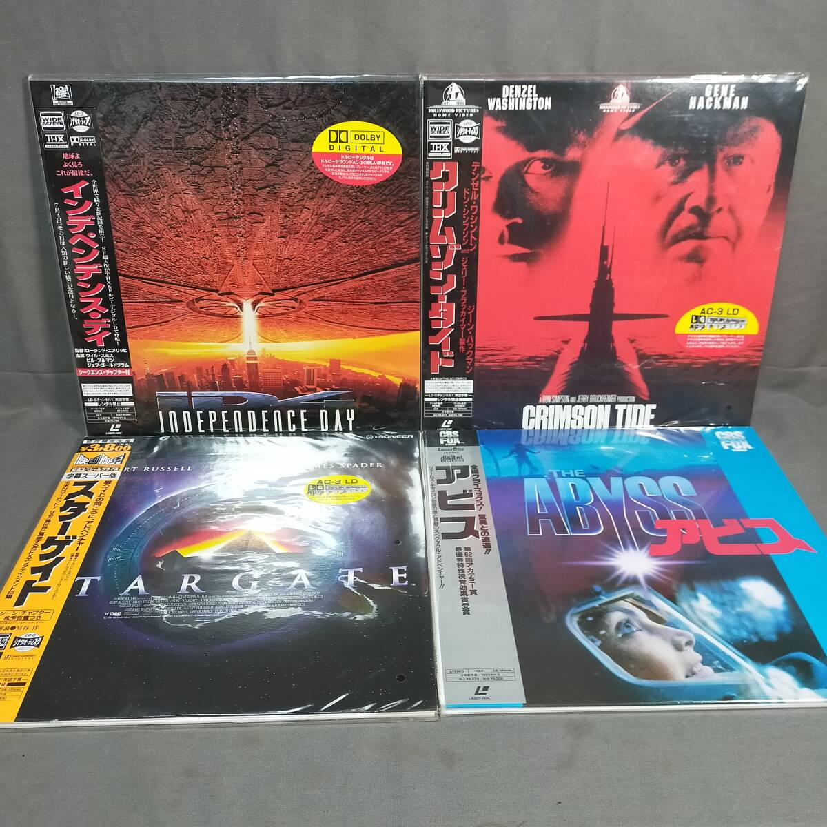 577/23 GJ71403 インデペンデンス・デイ アビス クロムゾン・タイド スターゲイト レーザーディスク LASER DISC おまとめ 現状品拍卖