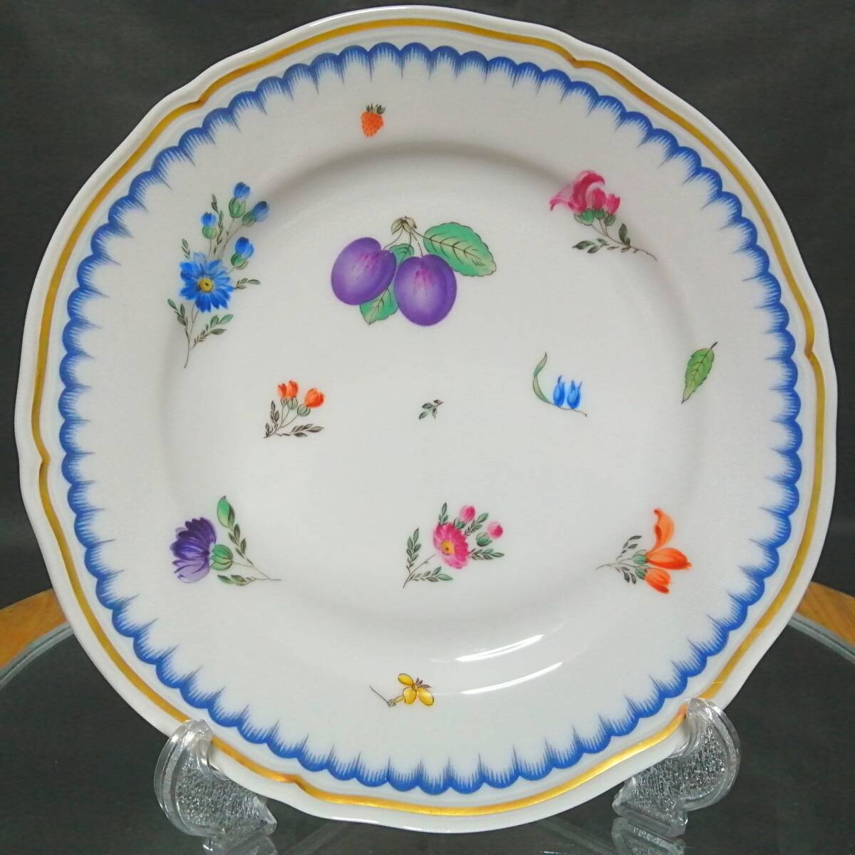 19CM 良品◇自宅保管 リチャードジノリ イタリアンフルーツ プレート RICHARD GINORI G拍卖