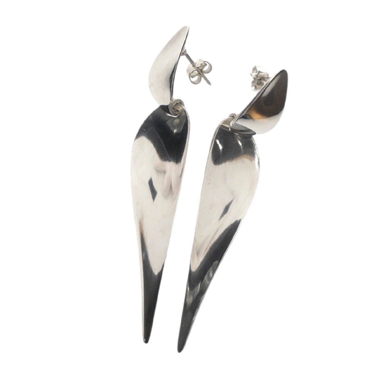 1円スタート Georg Jensen ジョージジェンセン Nanna Ditzel ナナディッツェル ピアス 128A SV925 スターリングシルバー アクセサリー拍卖