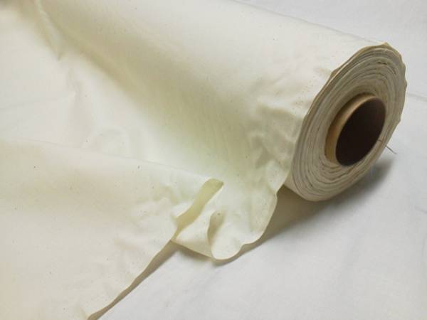 1m単位切り売り N-34 綿 シーチング 薄手 無地 生成り 約91㎝幅 平織り 湯通し 布 生地 綿カス キナリ 練習用 仮縫い 布地 日本製 柄なし拍卖