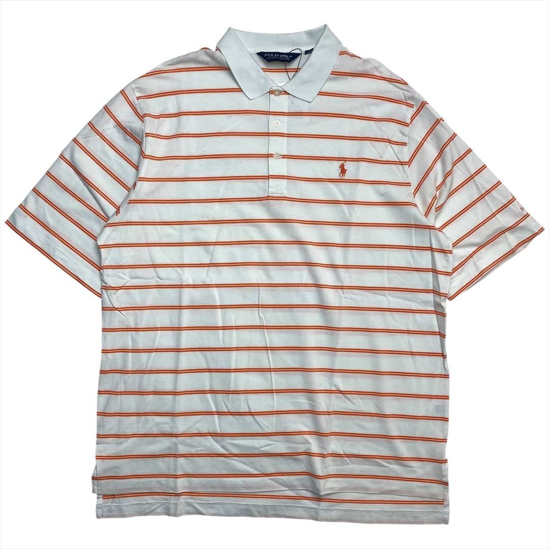 Vintage ポロ ラルフローレン ポロゴルフ ボーダー ポロシャツ ボーダー POLO Ralph Lauren 古着 メンズ XL ヴィンテージ ビンテージ拍卖
