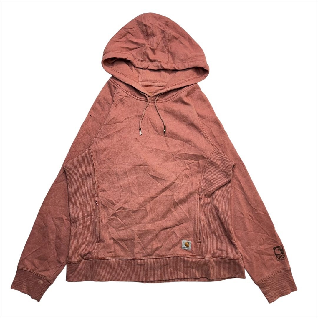 Vintage カーハート リバースウィーブタイプ スウェット パーカー ピンク carhartt 古着 レディース L スエット ヴィンテージ ビンテージ拍卖