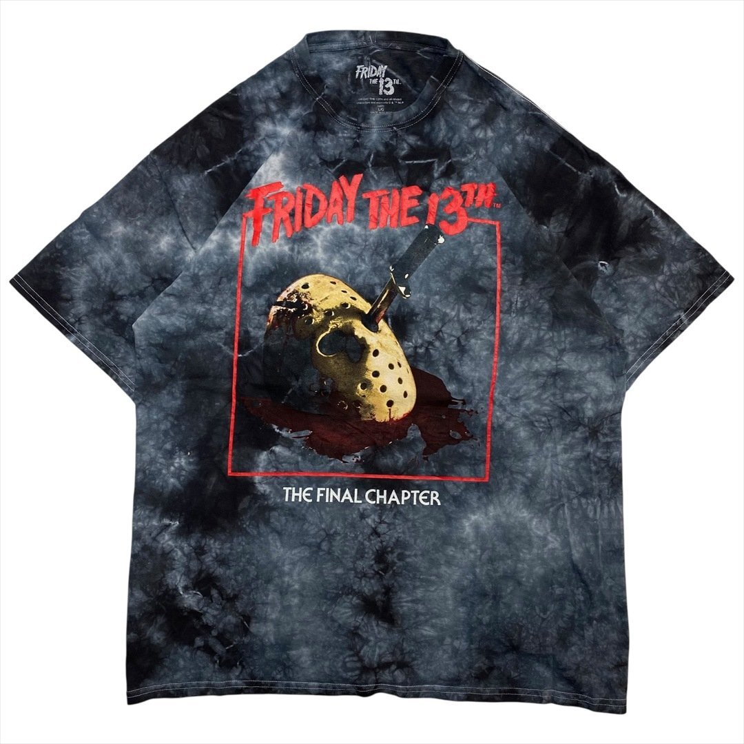 Vintage 90s-00s 13日の金曜日 完結編 ジェイソン タイダイ柄 Tシャツ 半袖 柄物 古着 メンズ L ホラー シネマ 映画 ヴィンテージ拍卖
