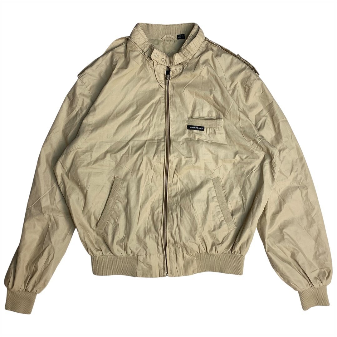 Vintage Members Only クラシック タン ジャケット ベージュ 古着 メンズ FREE スイングトップ スウィングトップ ヴィンテージ ビンテージ拍卖