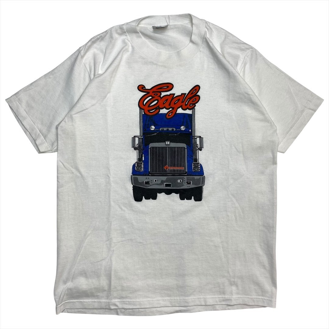 Vintage 90s Swingster Eagle International ロゴ Tシャツ 半袖 ホワイト 古着 メンズ L USA製 トラック トラッカー 企業系 ヴィンテージ拍卖