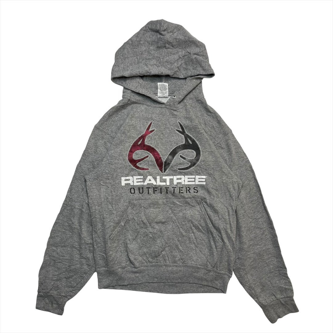 Vintage 90s-00s JERZEES ジャージーズ リアルツリー ロゴ スウェット パーカー グレー 古着 メンズ S ビンテージ ヴィンテージ拍卖