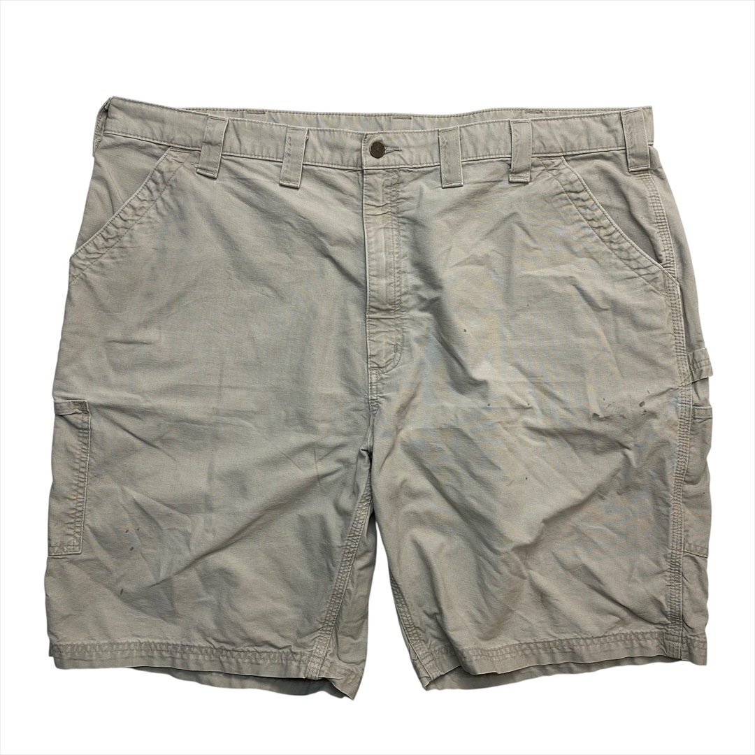 Vintage カーハート ダック地 ワーク ショートパンツ ベージュ carhartt 古着 メンズ FREE W46 ハーフ ショーツ パンツ ヴィンテージ拍卖