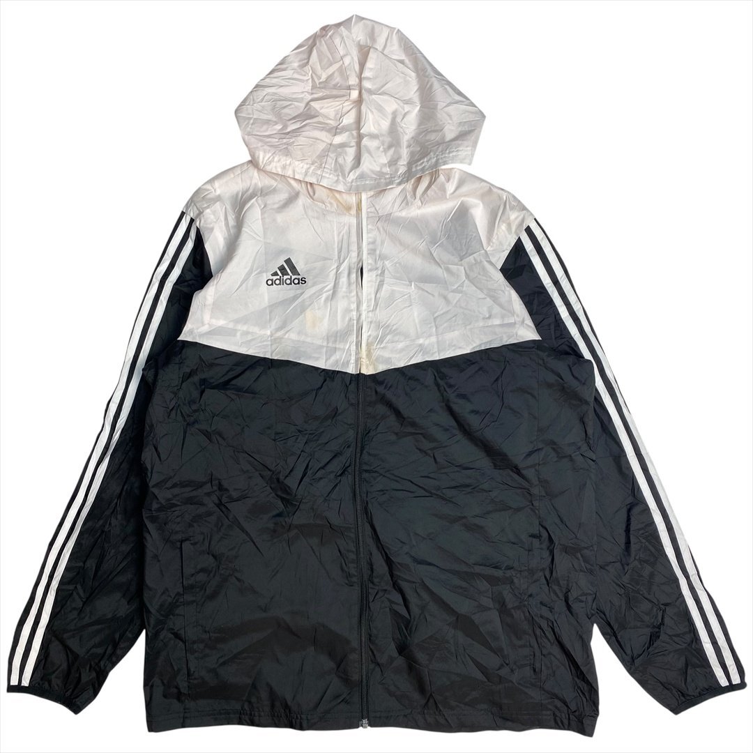 Vintage アディダス ナイロン ジャケット パーカー ブラック adidas 古着 メンズ L ウィンド ウインド ブレーカー ビンテージ拍卖