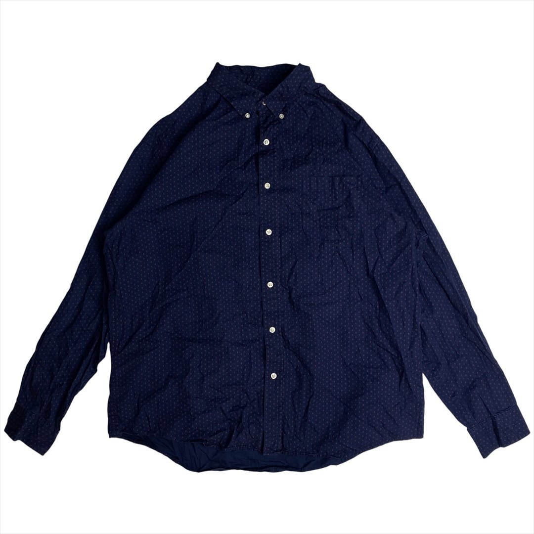 Vintage チャップス ラルフローレン ドット柄 ボタンダウン シャツ 長袖 柄 CHAPS Ralph Lauren 古着 メンズ XL BD ヴィンテージ拍卖