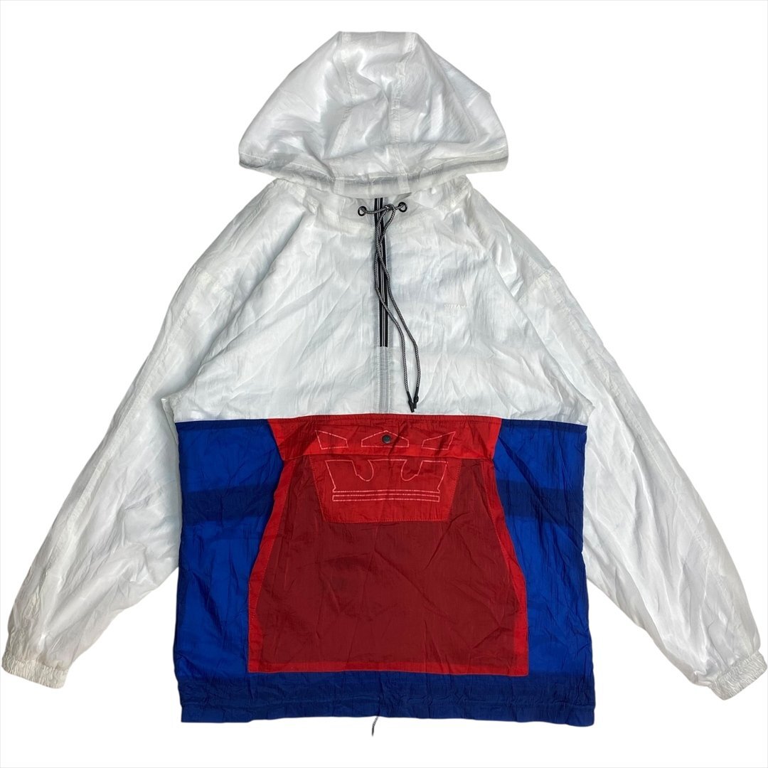 Vintage SUPRA スープラ Centrico ナイロン アノラック パーカー 柄 古着 メンズ M ウィンド ウインド ブレーカー ビンテージ ヴィンテージ拍卖