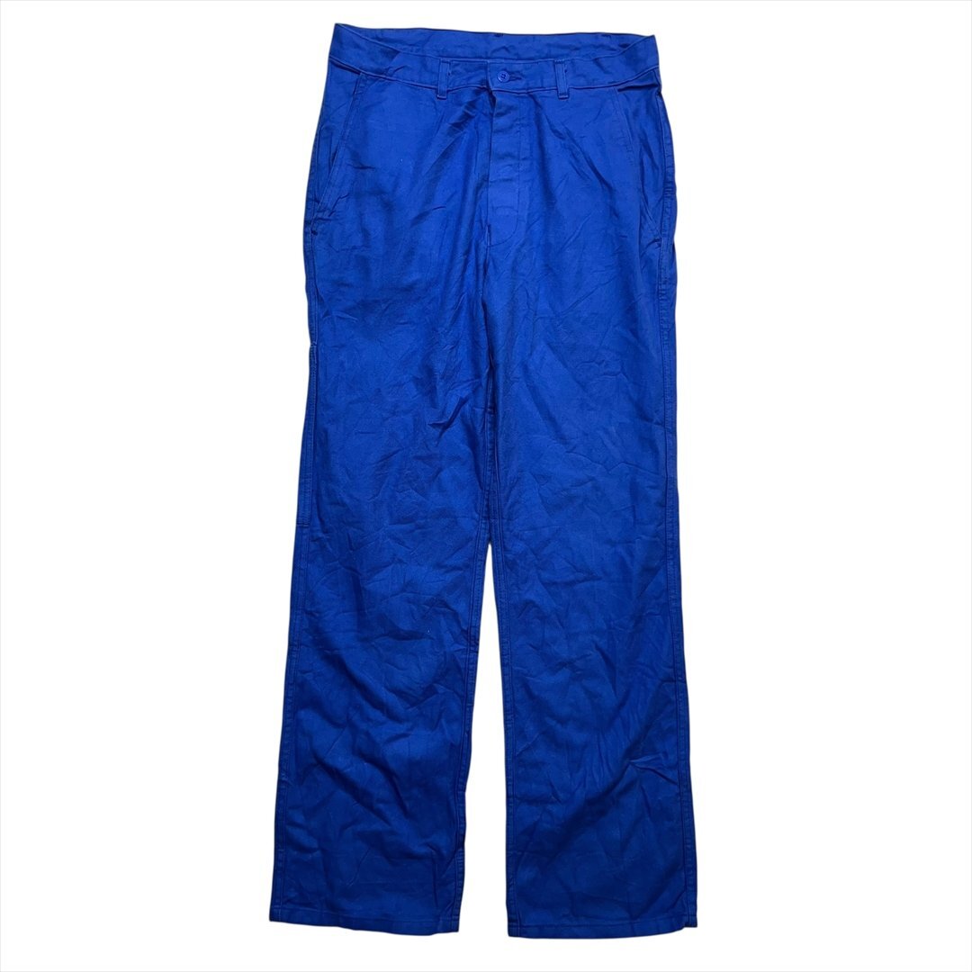 Vintage ユーロ ワーク パンツ ボトムス メンズ FREE ブルー 古着 ビンテージ ヴィンテージ拍卖