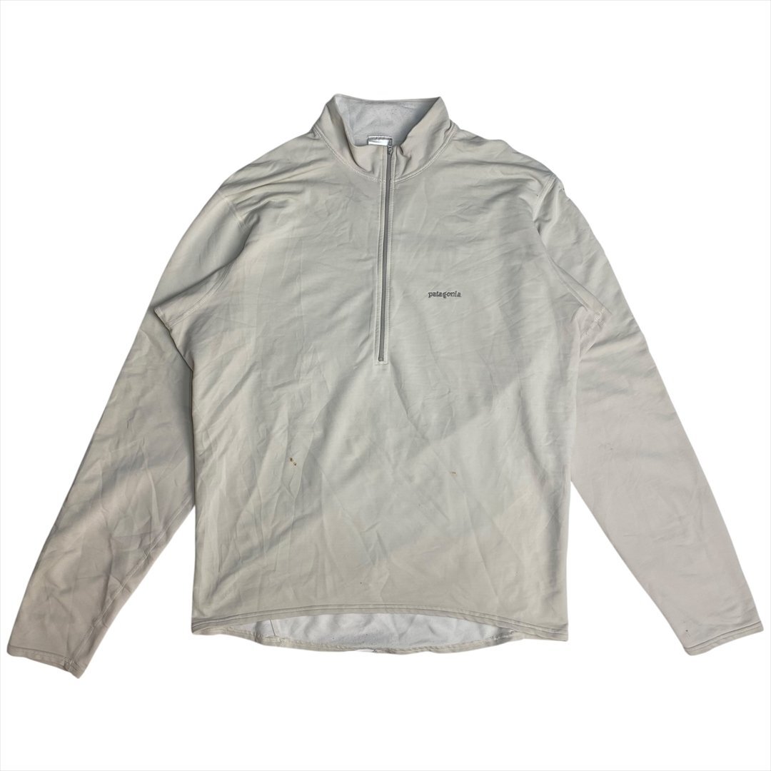 Vintage patagonia パタゴニア ハーフジップ トップス メンズ L グレー 古着 USA製 長袖 シャツ トレーナー ビンテージ ヴィンテージ拍卖