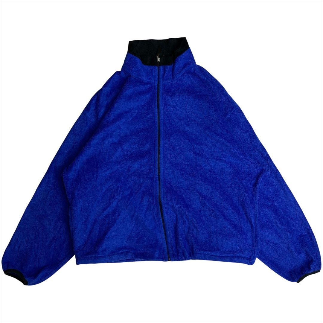 Vintage LONDON FOG ロンドンフォグ フルジップ フリース ジャケット メンズ XL ブルー 古着 防寒 ジップアップ ビンテージ ヴィンテージ拍卖