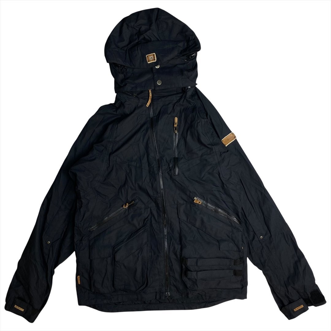 Vintage Allyance Special OPS ナイロン スノー パーカー メンズ L ブラック 古着 スキー スノボー ウェア ウエア ジャケット ヴィンテージ拍卖