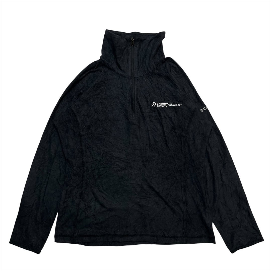 Vintage Columbia コロンビア ハーフジップ フリース プルオーバー トップス レディース M ブラック 古着 ビンテージ ヴィンテージ拍卖