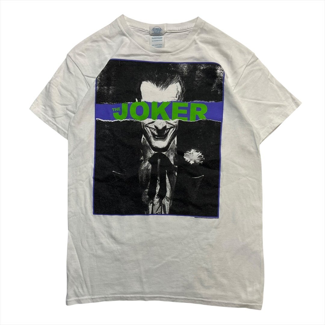 Vintage 90s-00s DELTA デルタ BATMAN バットマン JOKER ジョーカー Tシャツ 半袖 メンズ S ホワイト 古着 映画T ムービーT ヴィンテージ拍卖