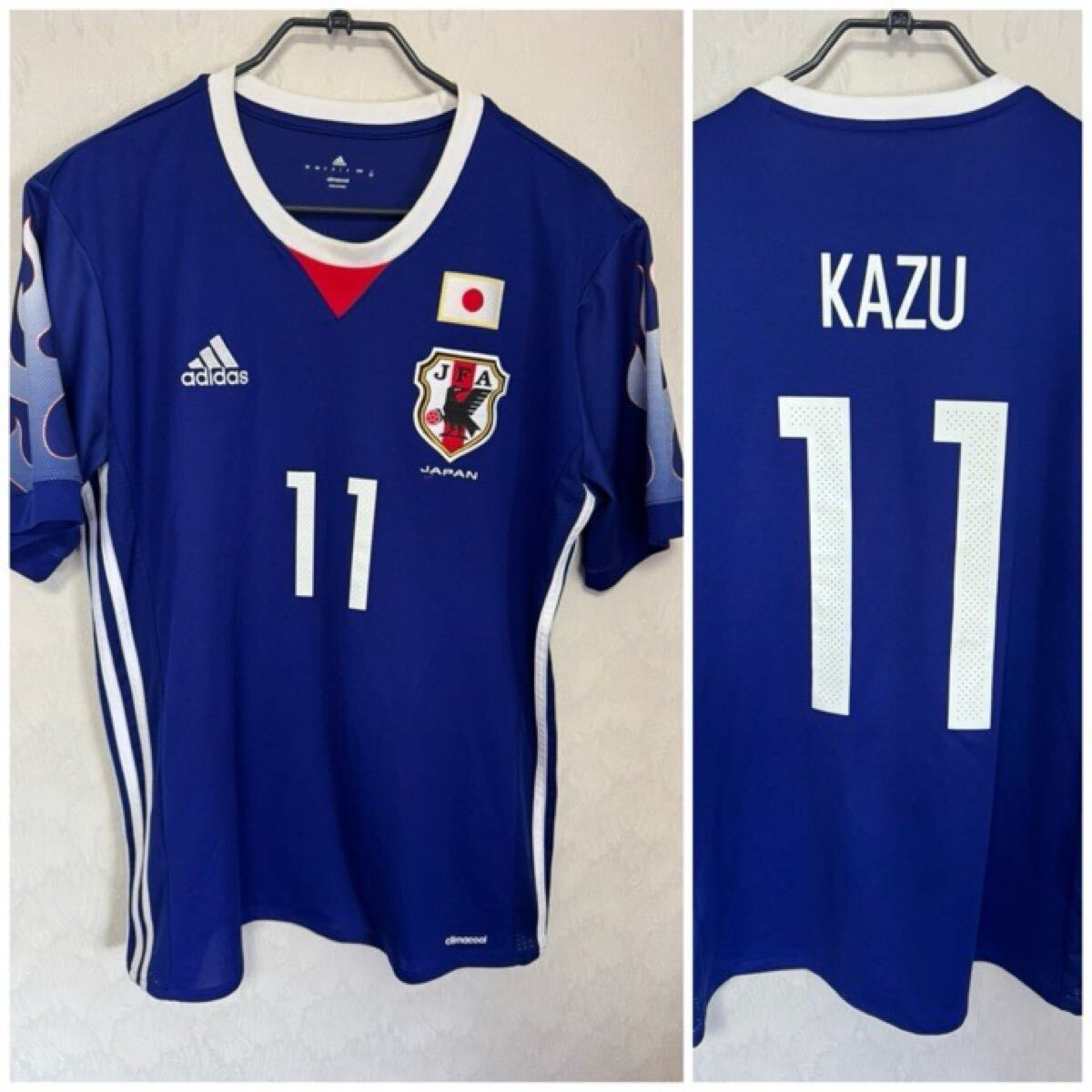 日本代表 ユニフォーム 98年 W杯 復刻 モデル アディダス 11 カズ XOサイズ adidas 三浦知良 KAZU 炎 拍卖