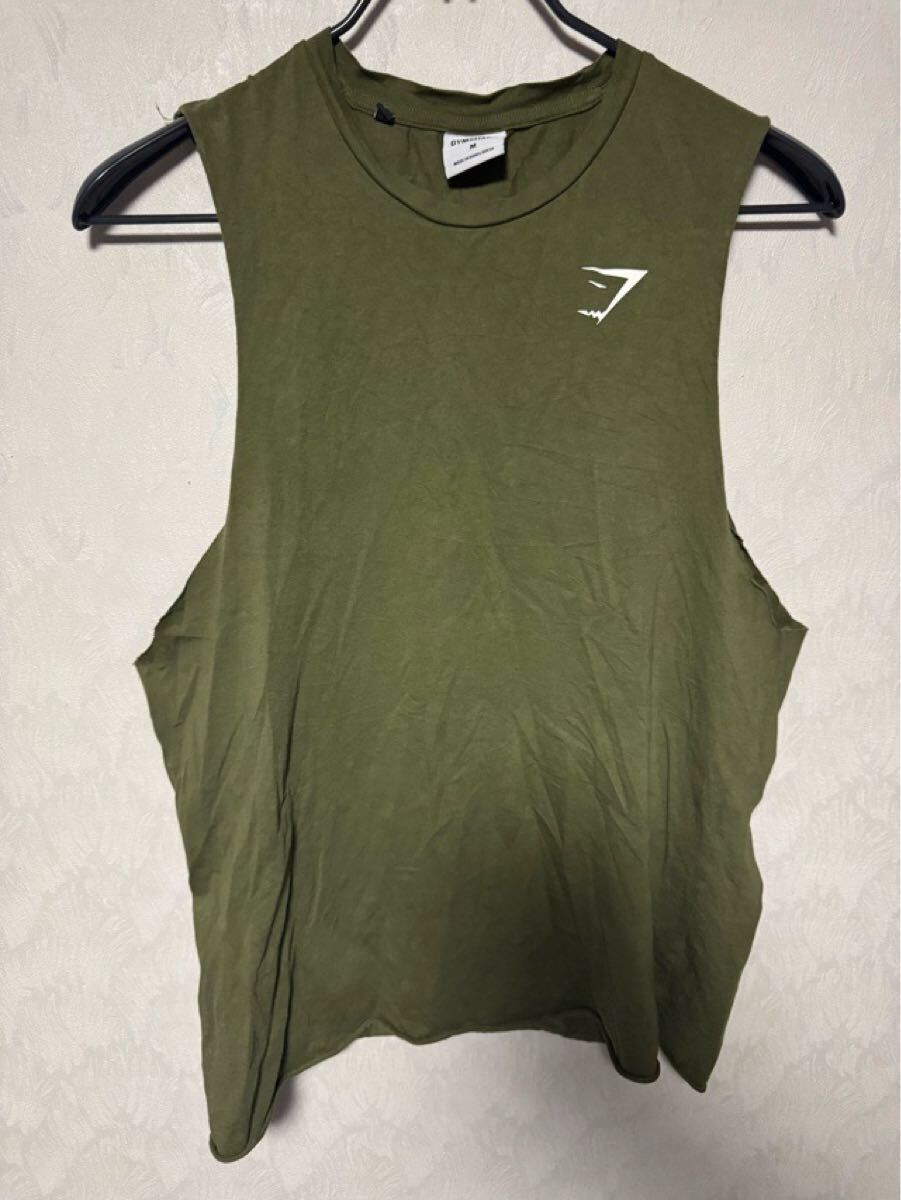 Gymshark ジムシャーク タンクトップ オリーブ Mサイズ 美品 拍卖