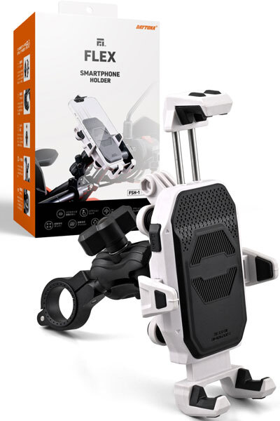 デイトナ DAYTONA FLEX FSH-1 バイク用 スマートフォンホルダー ホワイト 60707拍卖
