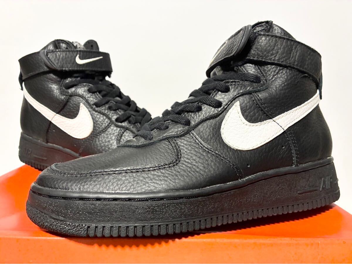 1995 新品箱付 NIKE AIR FORCE 1 HIGH SC NYC BLACK WHITE ナイキ エア フォース ニューヨーク ブラック ホワイト 黒 26cm US8 630034-011拍卖