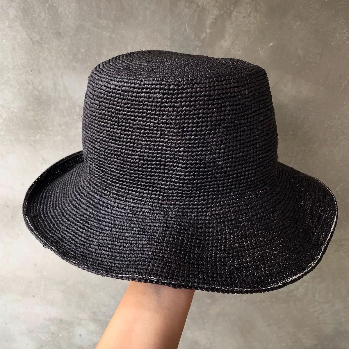 Veritecoeur ヴェリテクール ストローハット ハット 麦わら帽子 帽子 パナマ草 タグ付き 美品拍卖