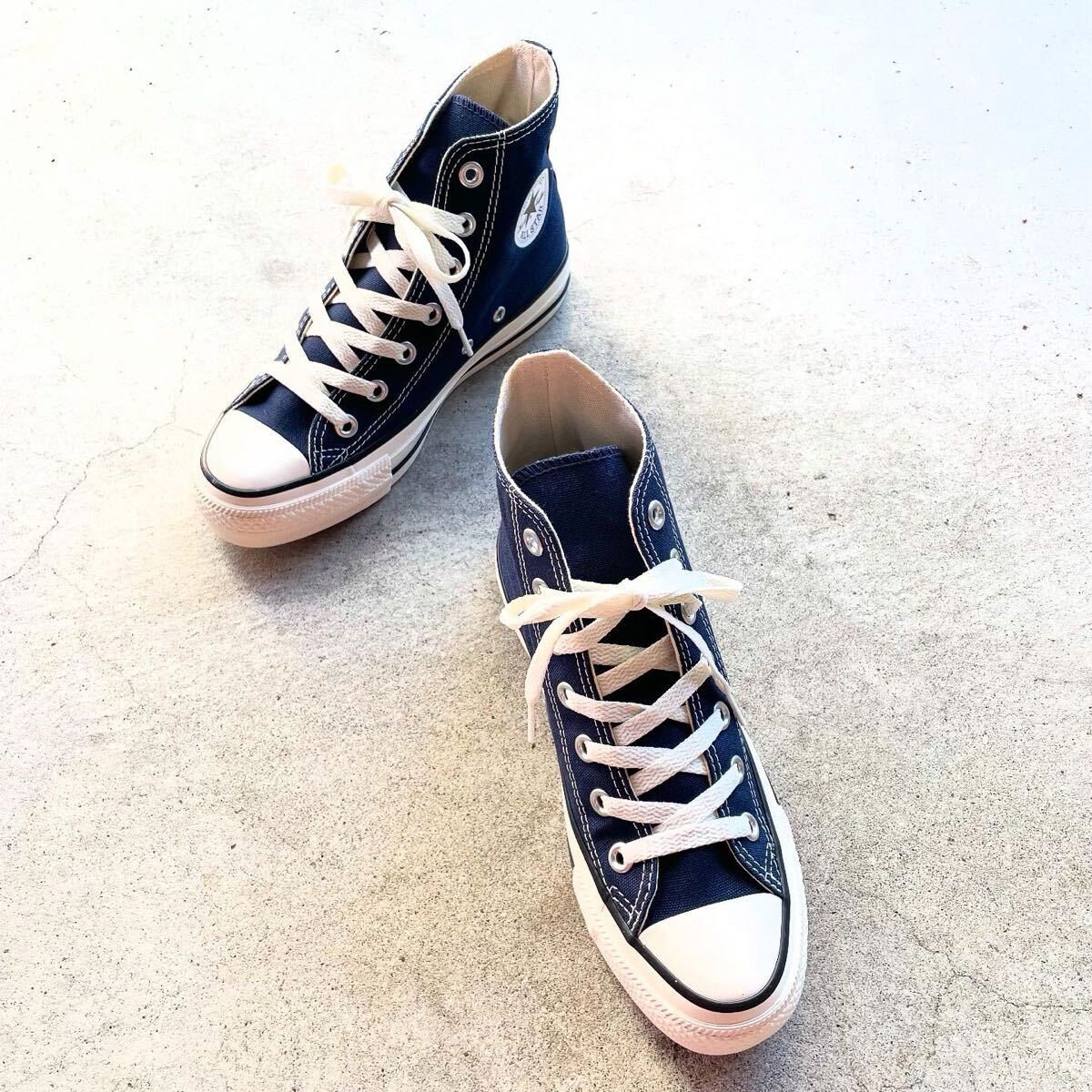 CONVERSE コンバース ALL STAR スニーカー オールスター キャンバス ネイビー REACT2.0 size4 23cm 美品拍卖