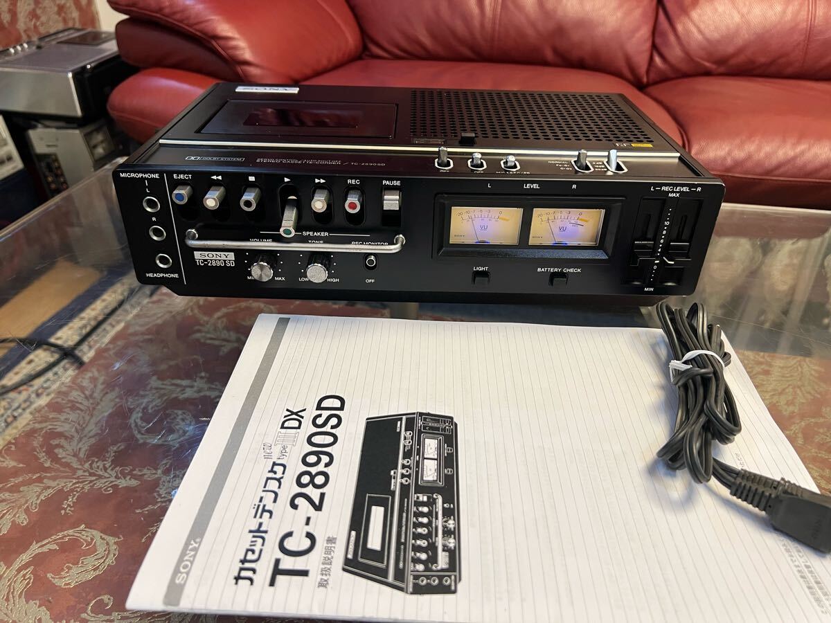 希少ソニーTC-2890SD デンスケ中古動作品メンテナンス済みLEDに交換済み拍卖