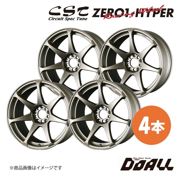 DoALL ドゥオール CST ZERO1 HYPER レーシングホイール アルミホイール 4本セット 【18×9.0J 5-114.3 INSET30 ブロンズ】拍卖