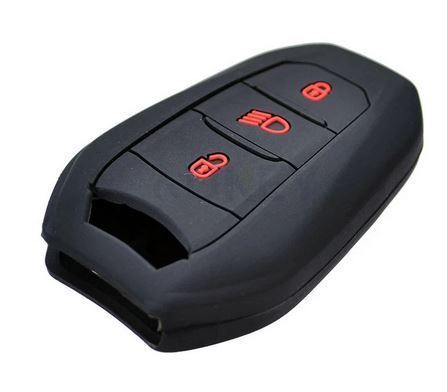 送料込■プジョー/シトロエン シリコン キーケース 508/308/208/2008/5008/3008・DS3/4/5/6 C3 C5等 ブラック スマートキーカバー拍卖