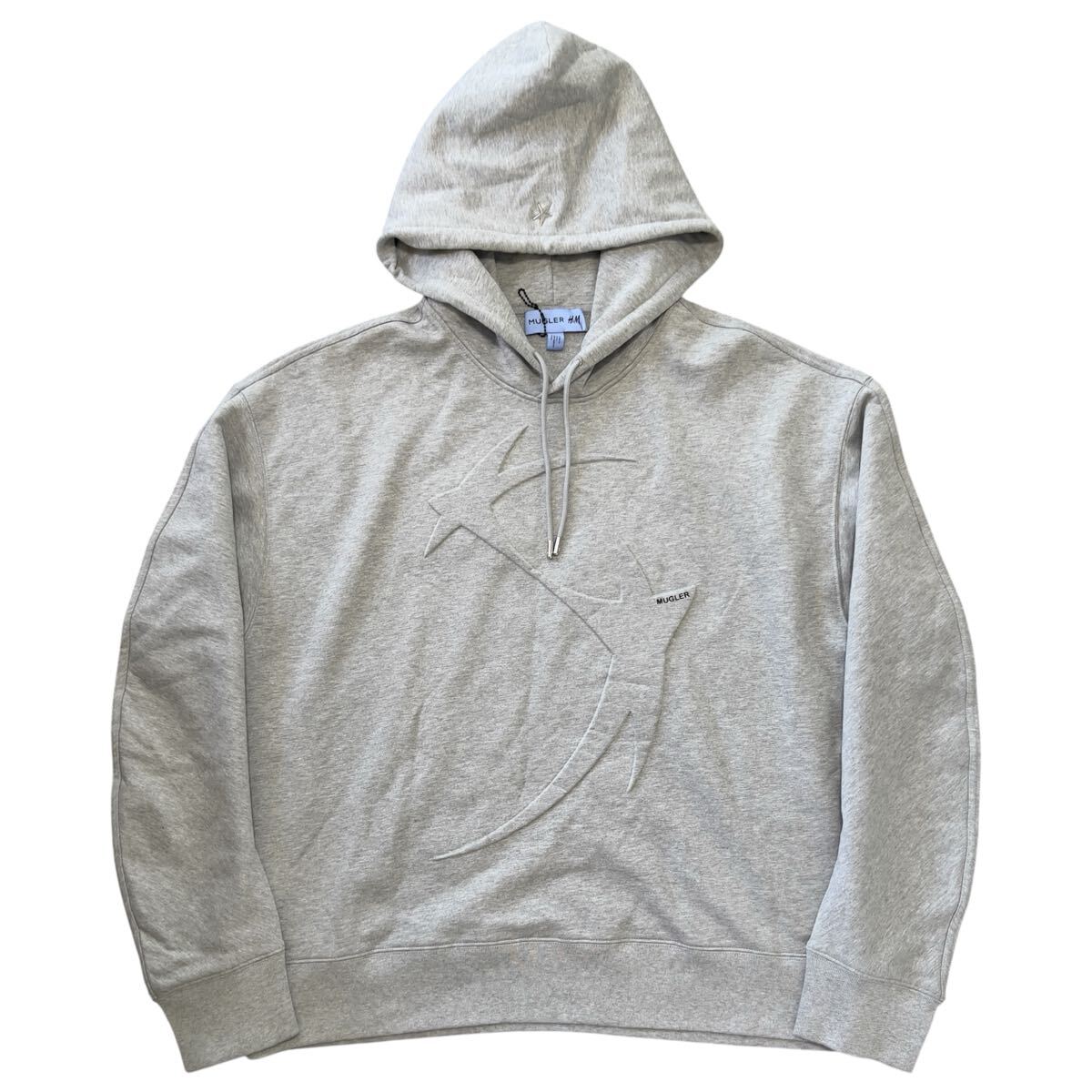 MUGLER × H&M 2023 3Dスター モチーフ プルオーバーフーディ ブラック XXL拍卖