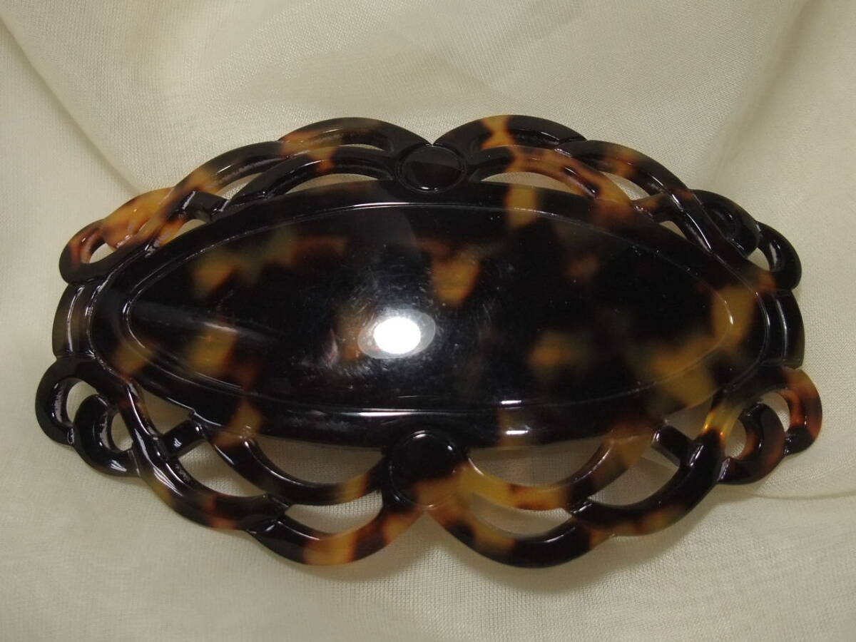 未使用☆綺麗!フランス製バレッタ!!アンティーク調なデザインのレトロなユーロ製髪飾り!イマックimac古い手持ちのコスチュームジュエリー1拍卖