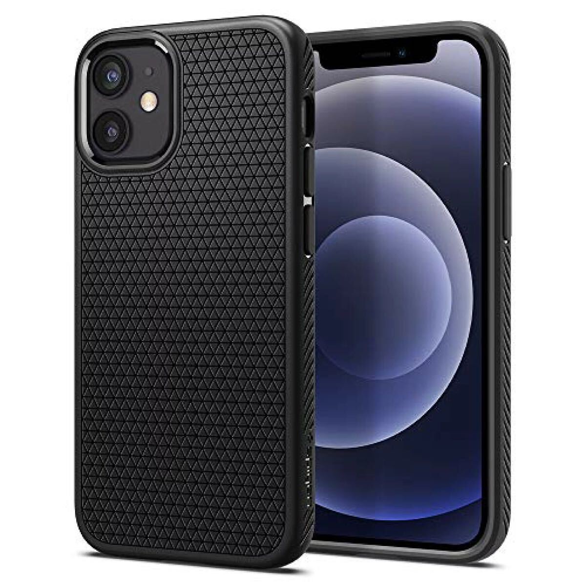 Spigen iPhone12mini ケース Magsafe対応 ソフトケース 耐衝撃 ACS02719 マットブラック拍卖
