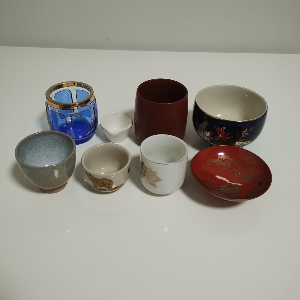 お猪口 湯呑み 盃等 8種まとめて拍卖