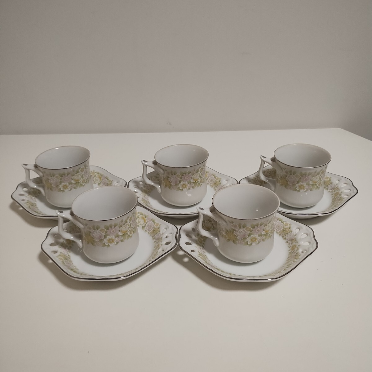 Sango china「三郷陶器」カップ&ソーサー5客セット拍卖