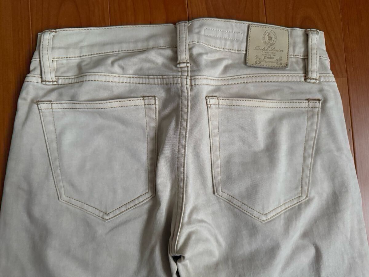 ラルフローレン ストレッチ スキニー パンツ ベージュ サイズ25拍卖