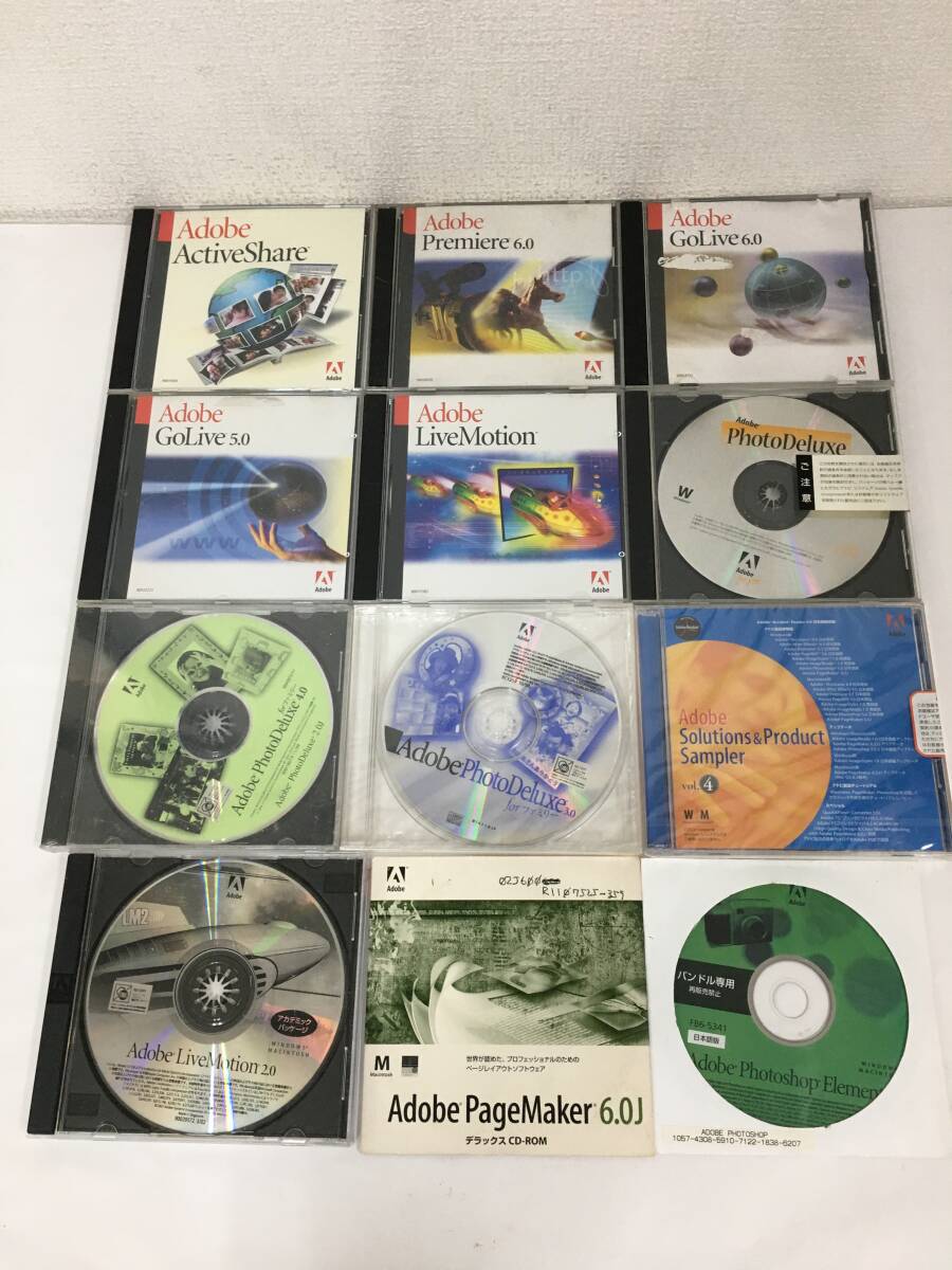 ◆◇H676 ジャンク Windows Macintoshあり Adobe Golive LiveMotion ActiveShare 他 12本セット ◇◆拍卖