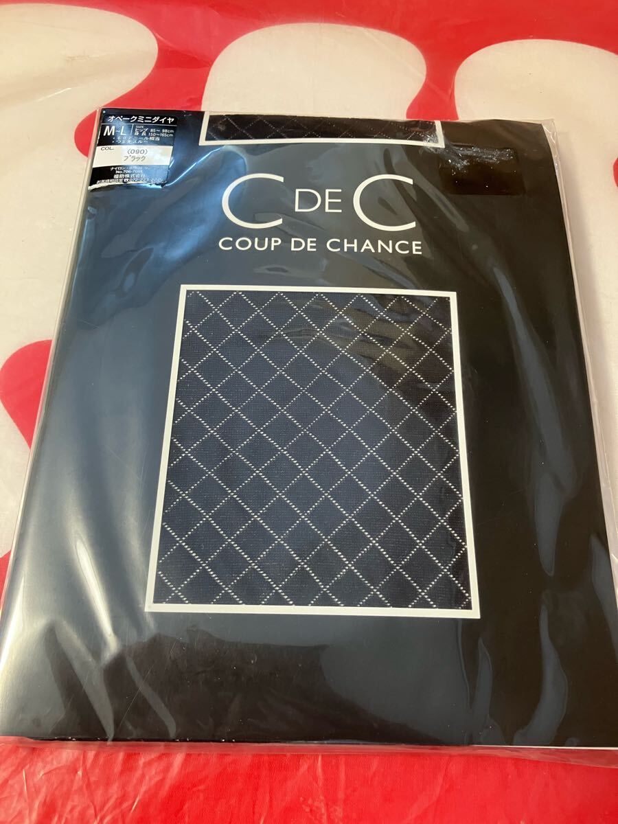 c de c coup de chance オペークミニダイヤ ブラック 60デニール タイツ 黒 福助 tights パンスト パンティストッキング world fukuske拍卖