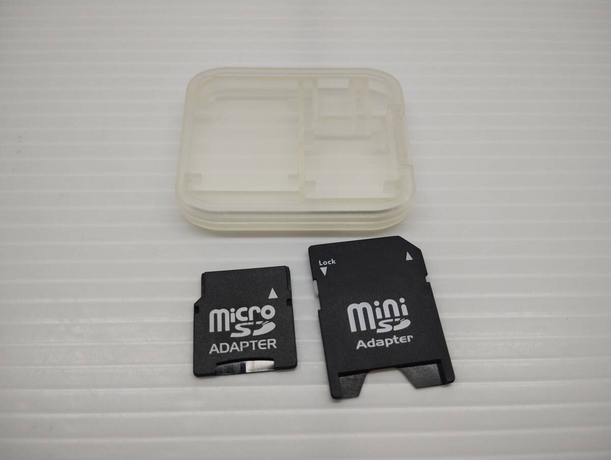 ケース付き microSD→miniSD miniSD→SD 変換アダプター 認識確認済み メモリーカード マイクロSDカード MICRO mini SDカード拍卖