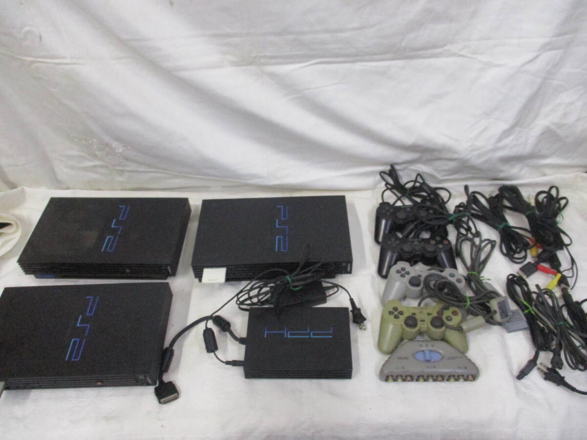 PS2まとめて 3台+HDD1台 B 検 ゲーム テレビゲーム プレイステーション2 本体 プレステ2拍卖