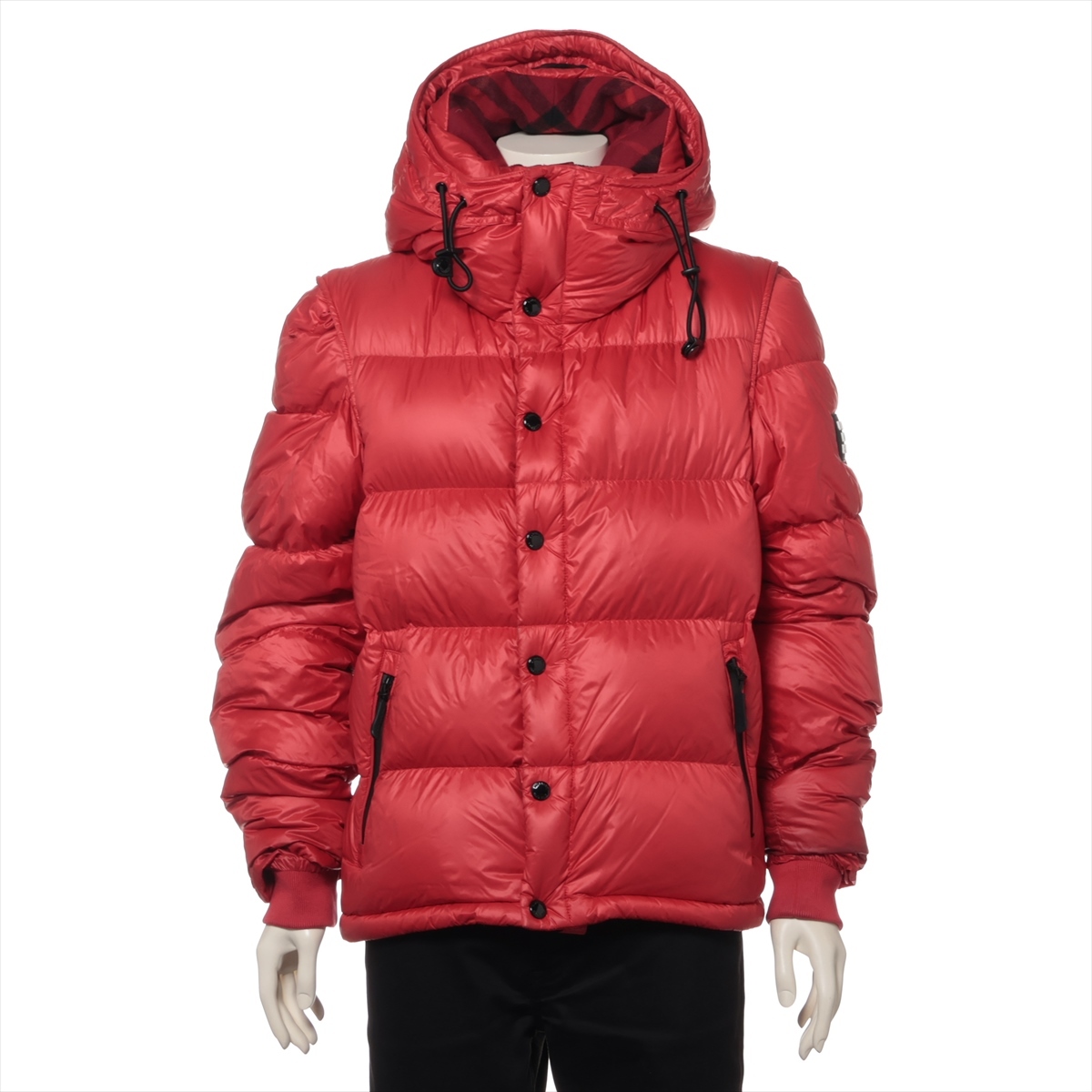 BURBERRY LONDON バーバリー ロンドン ティッシ期 ナイロン ダウンジャケット M レッド 赤 8037866 LOCKWELL ロックウェル 拍卖