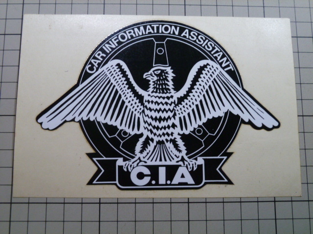 CAR INFORMATION ASSISTANT C.I.A ステッカー(143mm×102mm) 当時物 です拍卖