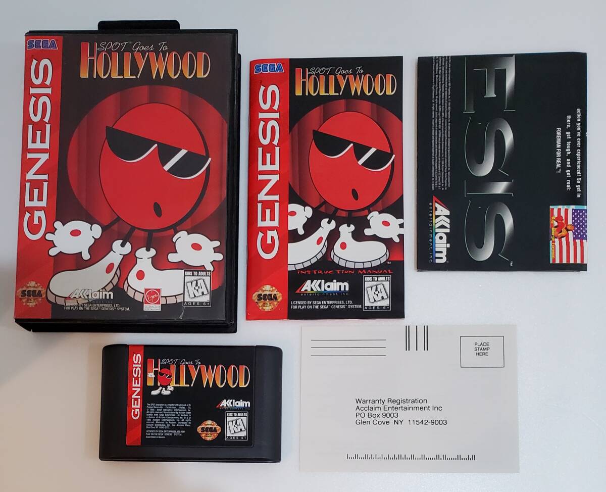 Spot Goes To Hollywood SEGA GENESIS 箱説付 美品拍卖