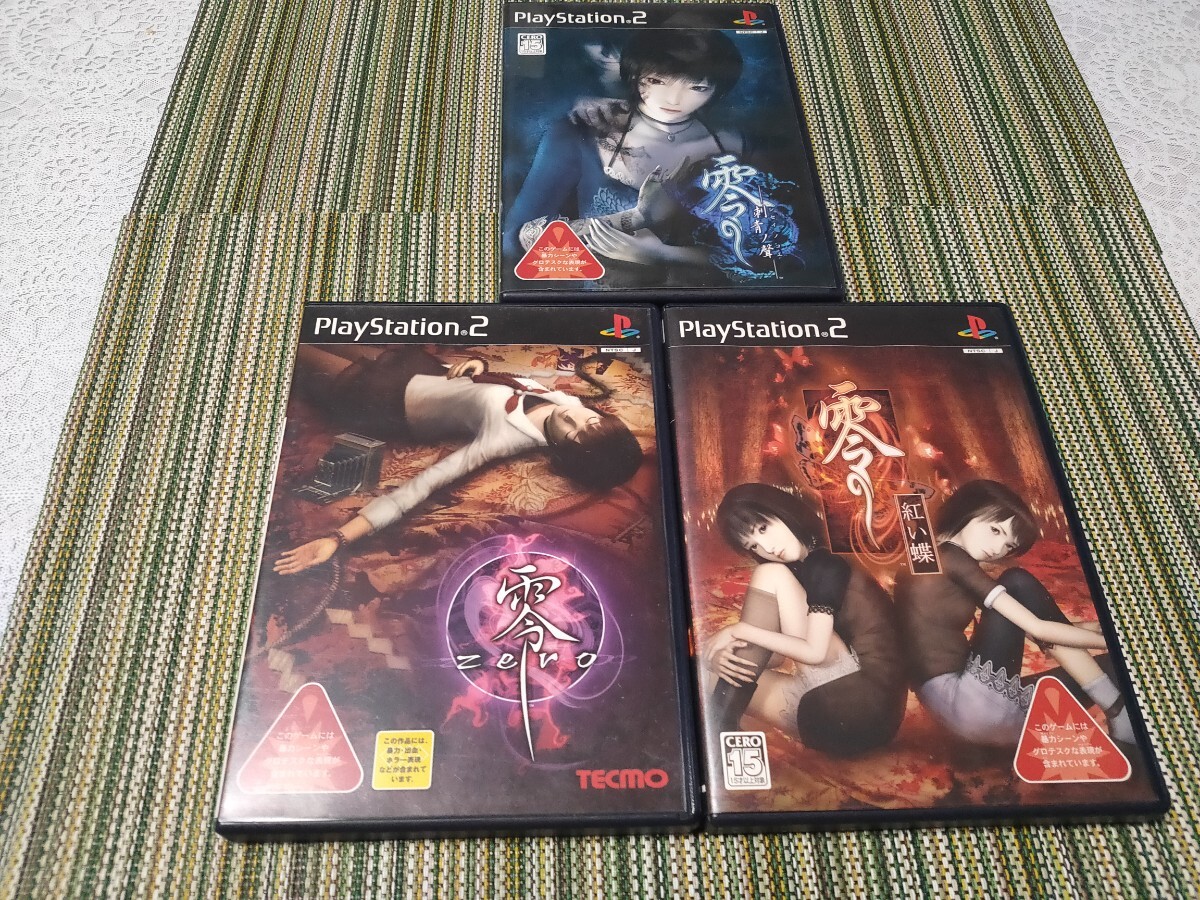 零 ZERO 紅い蝶 刺青の聲 初期パッケージ/テクモ TECMO FATAL FRAME PROJECT ZERO PlayStation2 プレイステーション2 ゼロ 赤い蝶 刺青の声拍卖
