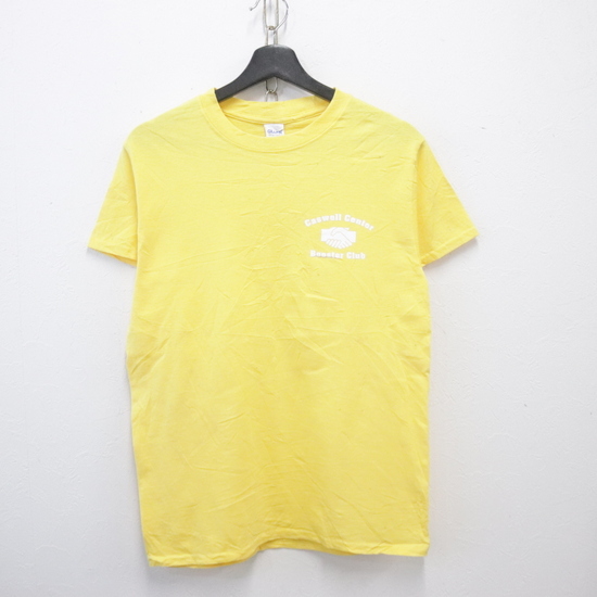 Z417 2000年代製 ギルダン GILDAN 半袖Tシャツ■00s 表記Sサイズ イエロー GO アメカジ ストリート 古着卸 古着 激安 ヴィンテージ拍卖