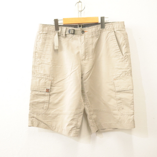 S787 90sビンテージ BCCLOTHING カーゴショーツ■1990年代製 表記34インチ ベージュ アメカジ ストリート ショートパンツ 古着卸 80s 70s拍卖